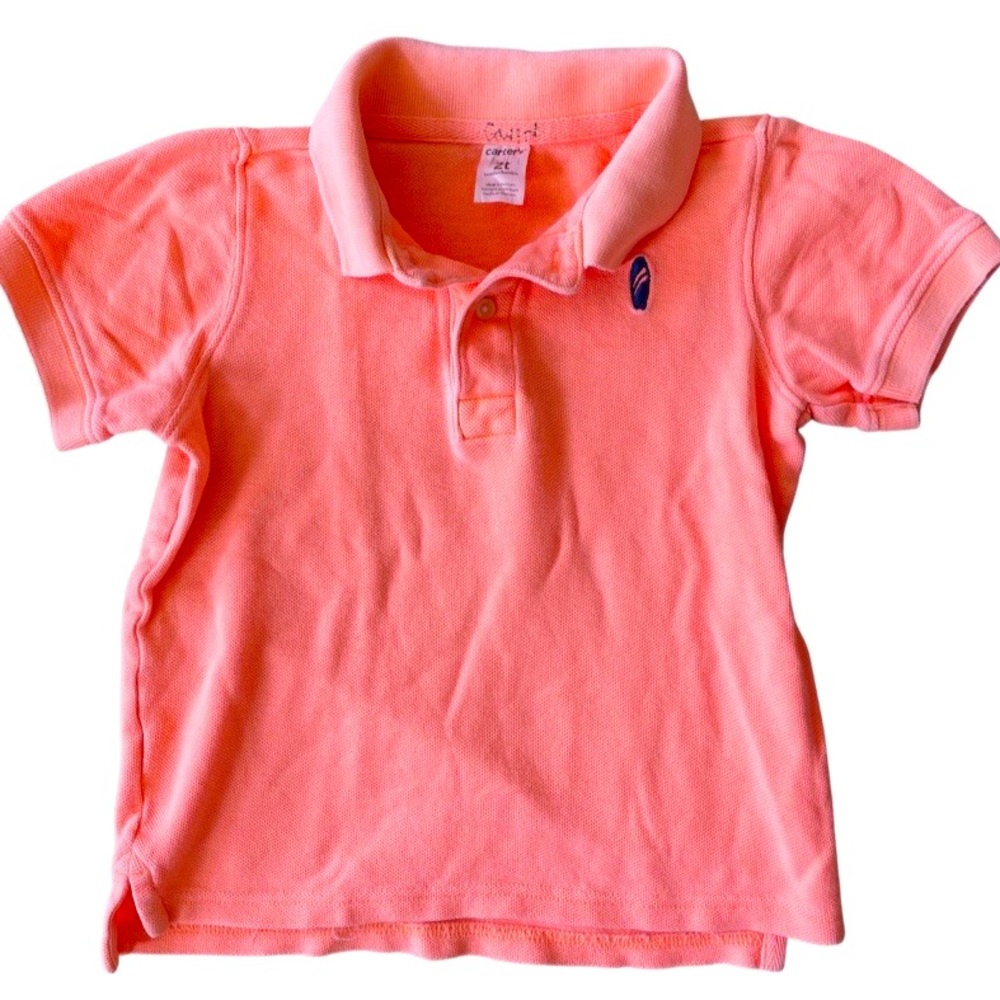 Size: 2T Neon Orange Short Sleeve Polo